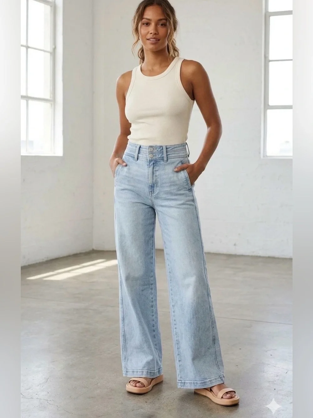 JOE’S JEANS THE ALLANA HIGH RISE WIDE LEG JEAN Size 25